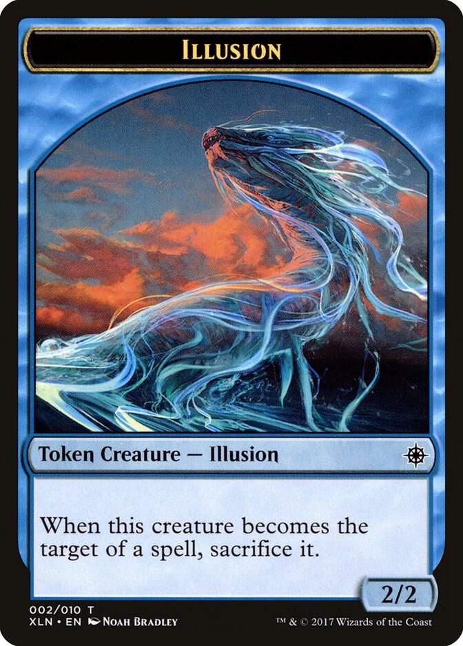 Illusion Token 2 card from Ixalan