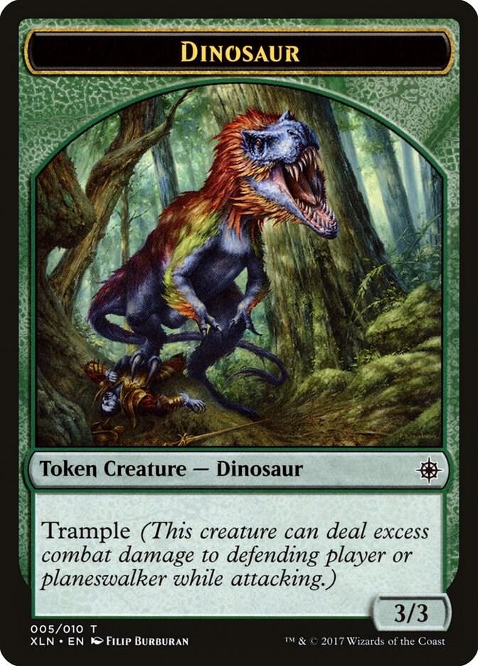 Dinosaur Token 5 card from Ixalan