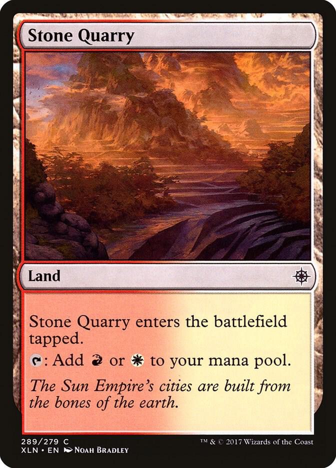 Stone Quarry 289 card from Ixalan
