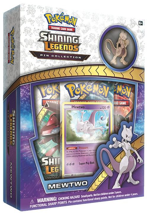 Shining Legends Pin Collection: Mewtwo card from Shining Legends