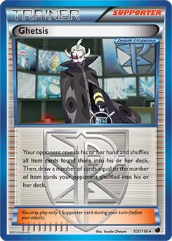 Ghetsis (BW Plasma Freeze) 101/116 card from Deck Exclusives