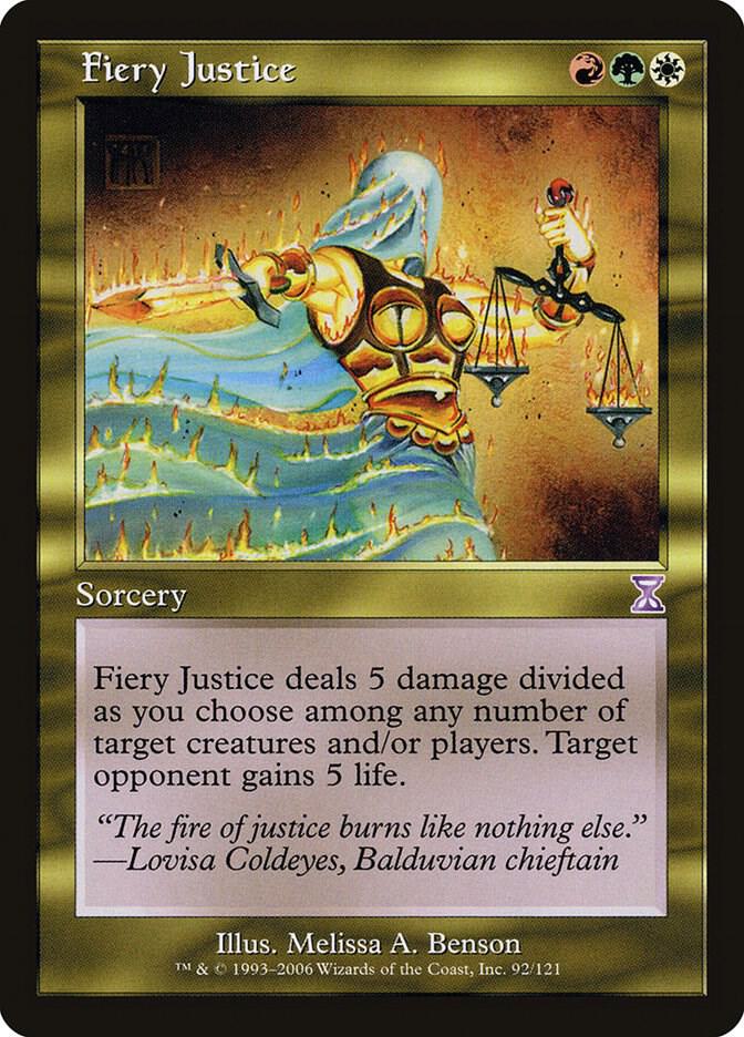 Fiery Justice 92 card from Timeshifted