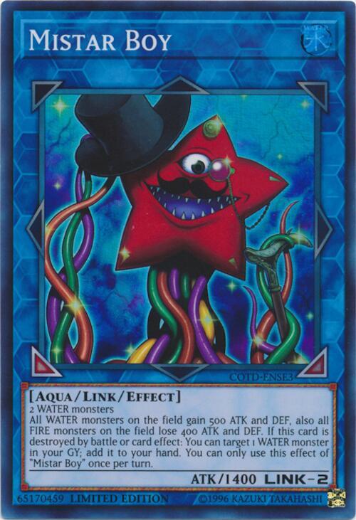 Mistar Boy COTD-ENSE3 card from Code of the Duelist