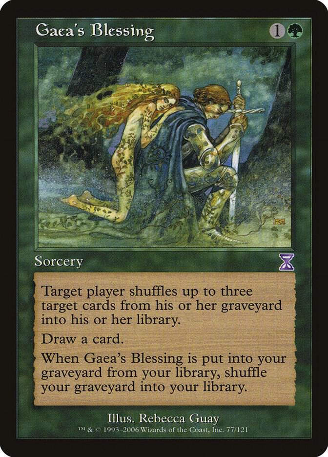 Gaea's Blessing 77 card from Timeshifted