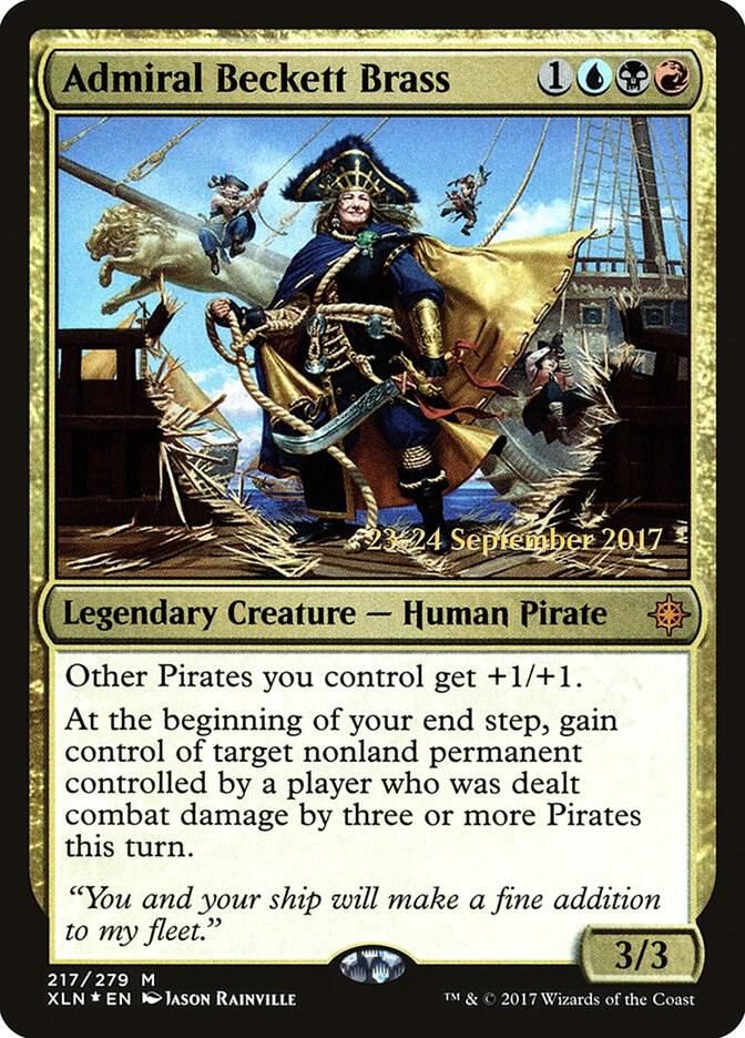 Admiral Beckett Brass 217 card from Prerelease Cards