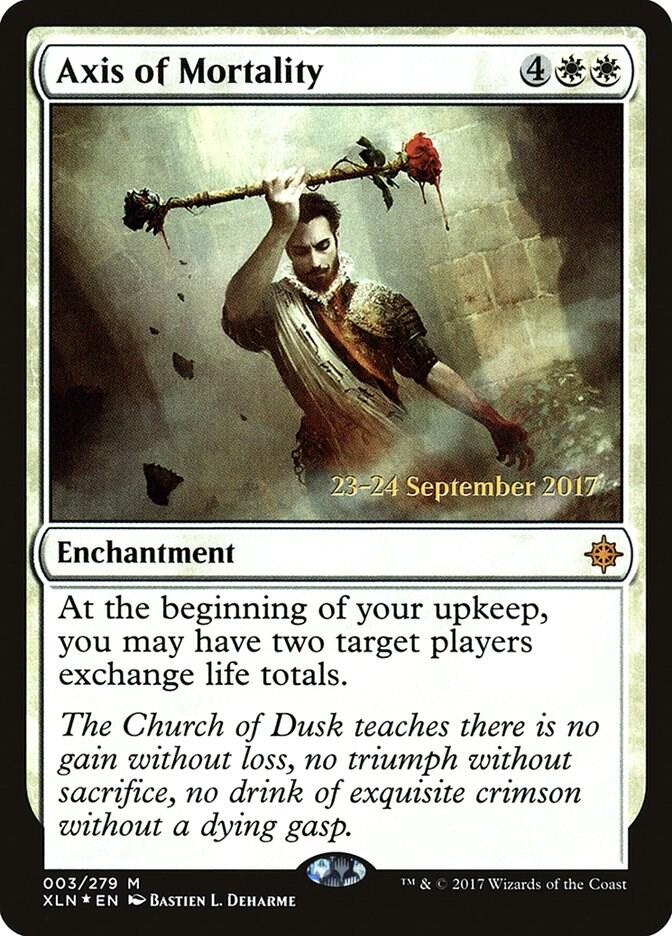 Axis of Mortality 3 card from Prerelease Cards