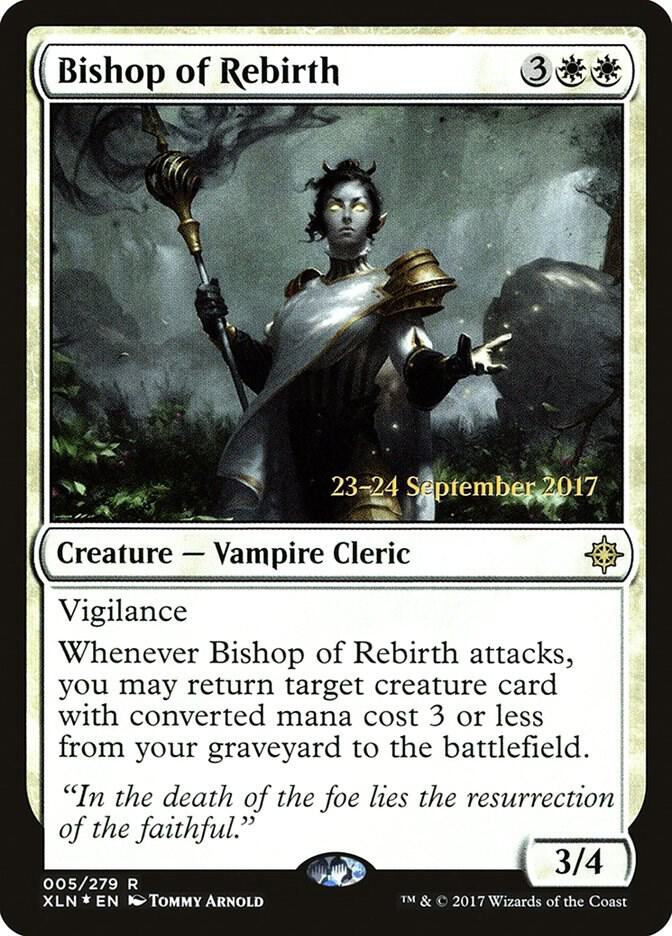 Bishop of Rebirth 5 card from Prerelease Cards