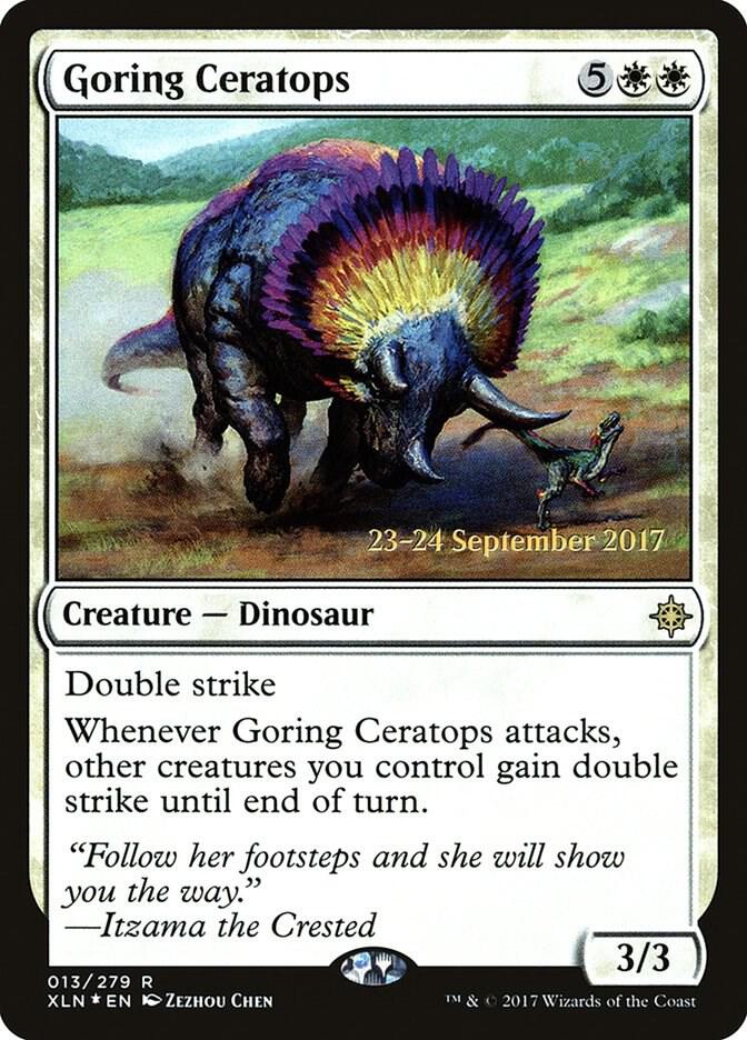 Goring Ceratops 13 card from Prerelease Cards