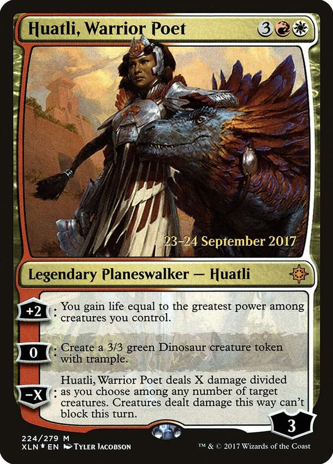 Huatli, Warrior Poet 224 card from Prerelease Cards