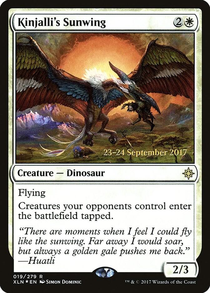 Kinjalli's Sunwing 19 card from Prerelease Cards
