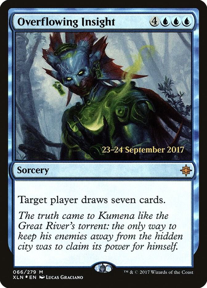 Overflowing Insight 66 card from Prerelease Cards