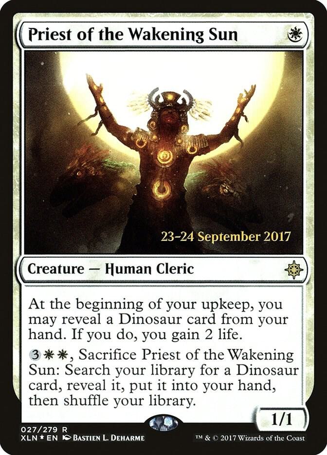 Priest of the Wakening Sun 27 card from Prerelease Cards
