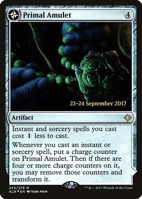 Primal Amulet 243 card from Prerelease Cards