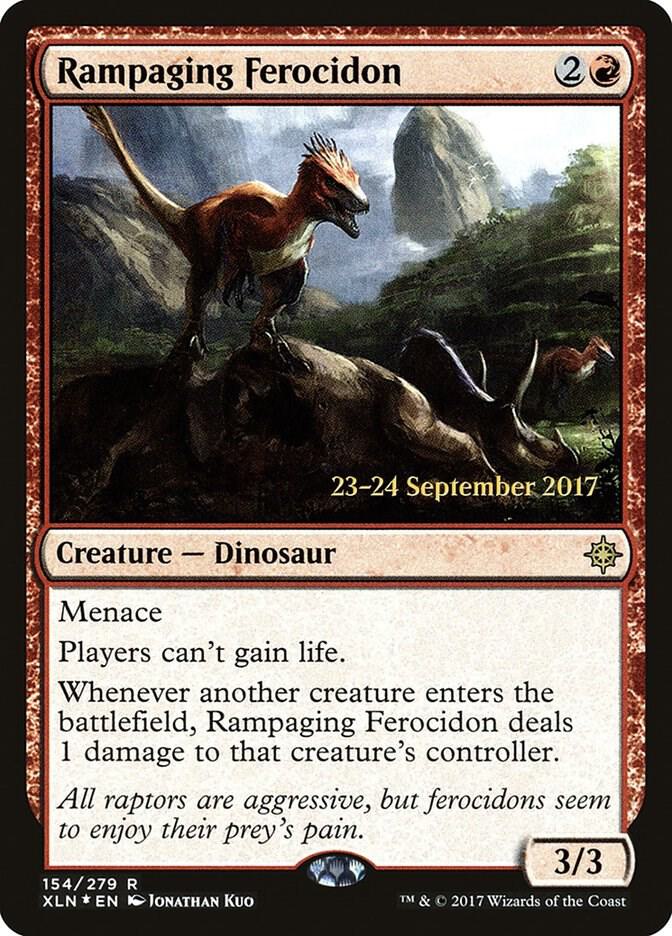 Rampaging Ferocidon 154 card from Prerelease Cards