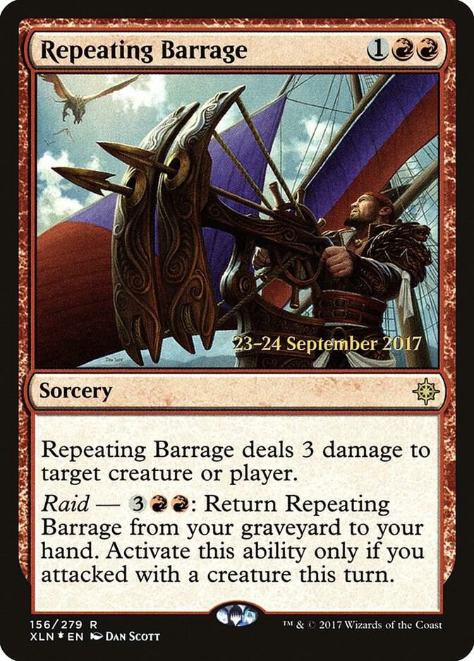 Repeating Barrage 156 card from Prerelease Cards