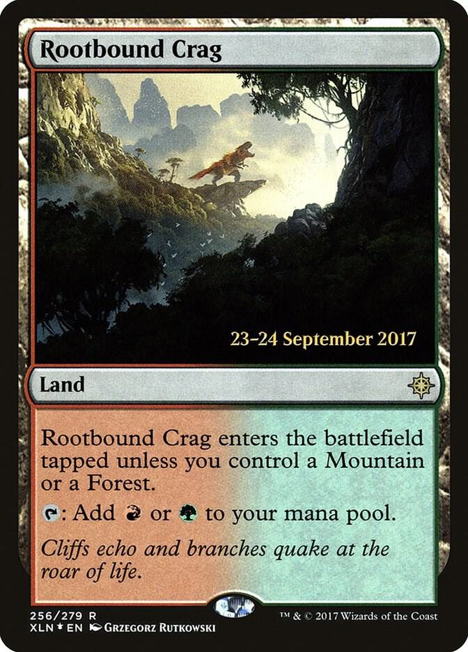 Rootbound Crag 256 card from Prerelease Cards