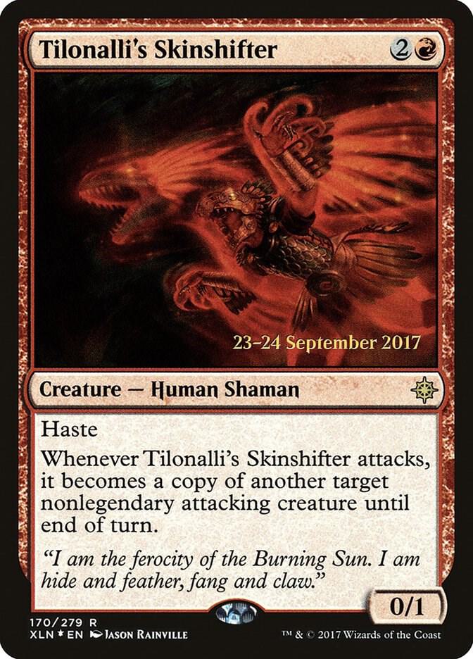 Tilonalli's Skinshifter 170 card from Prerelease Cards