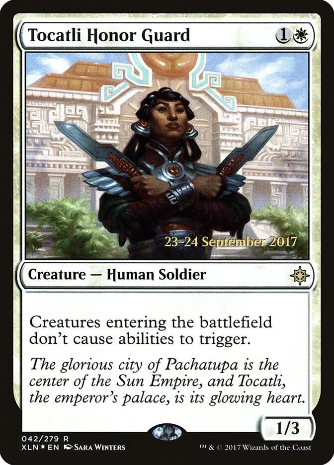 Tocatli Honor Guard 42 card from Prerelease Cards