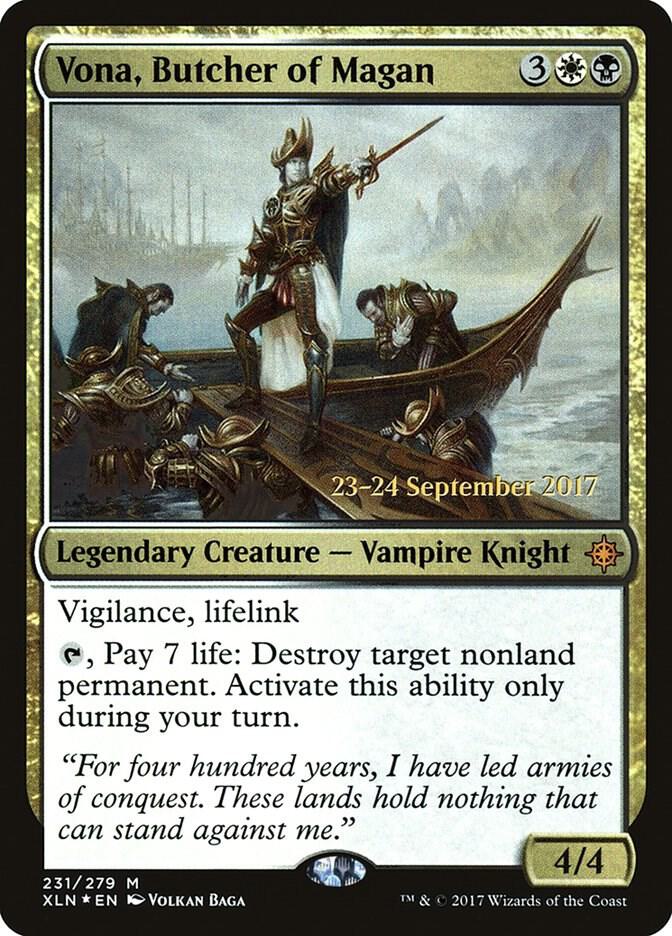 Vona, Butcher of Magan 231 card from Prerelease Cards