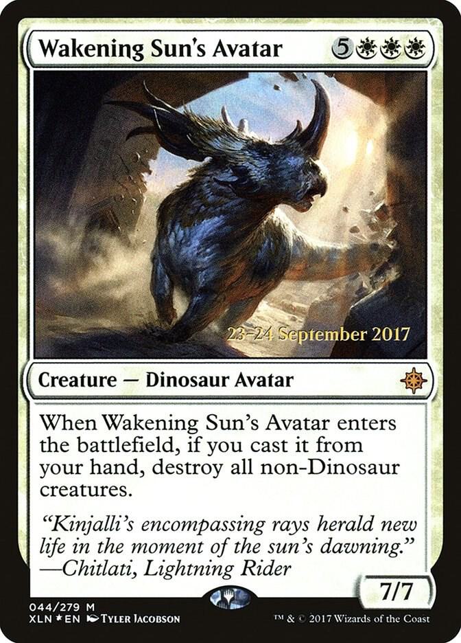 Wakening Sun's Avatar 44 card from Prerelease Cards