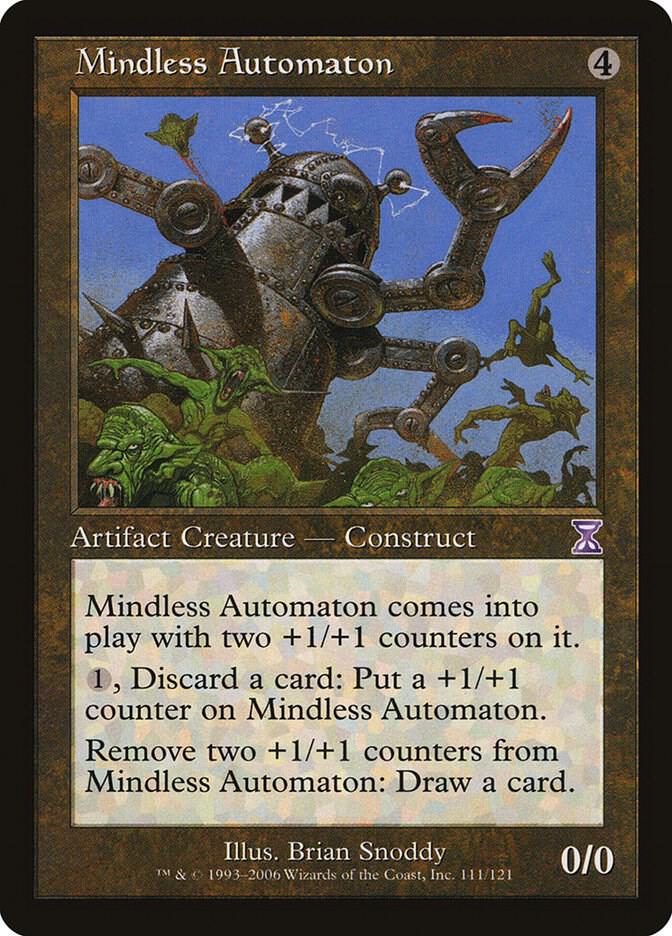 Mindless Automaton 111 card from Timeshifted