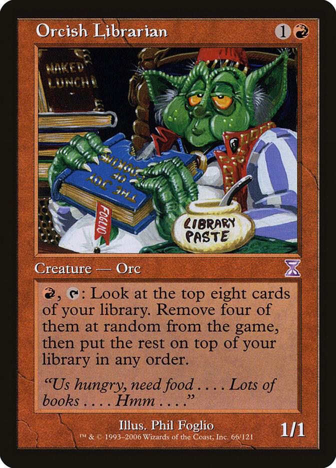 Orcish Librarian 66 card from Timeshifted