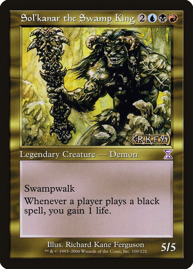 Sol'kanar the Swamp King 100 card from Timeshifted
