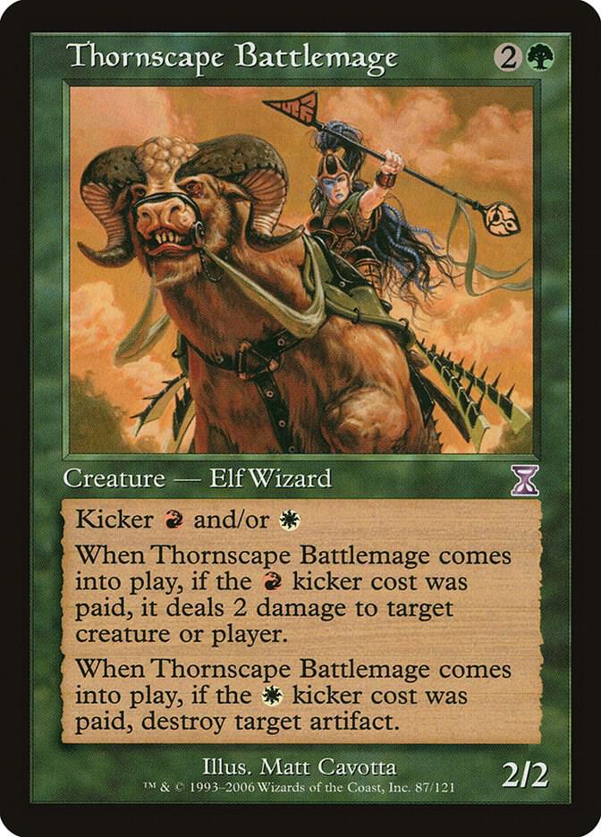 Thornscape Battlemage 87 card from Timeshifted