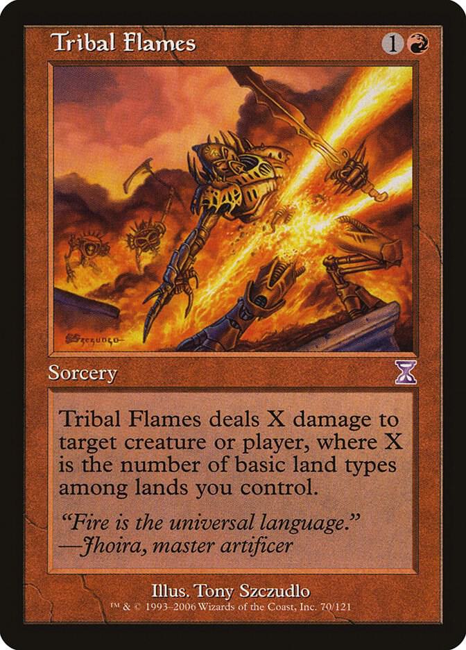 Tribal Flames 70 card from Timeshifted