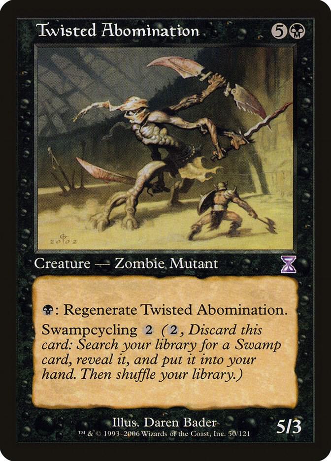 Twisted Abomination 50 card from Timeshifted