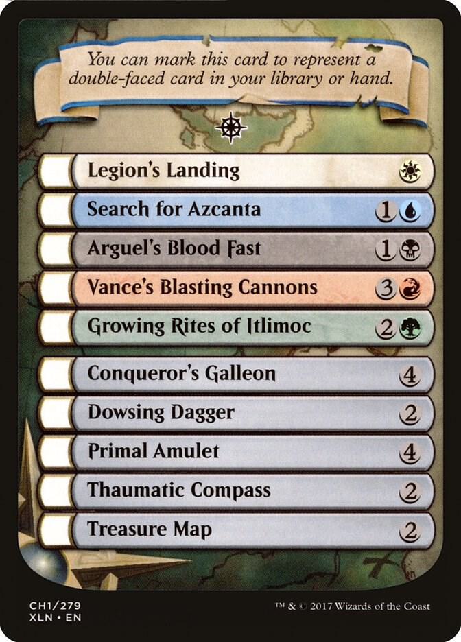 Checklist Card - Ixalan CH1 card from Ixalan