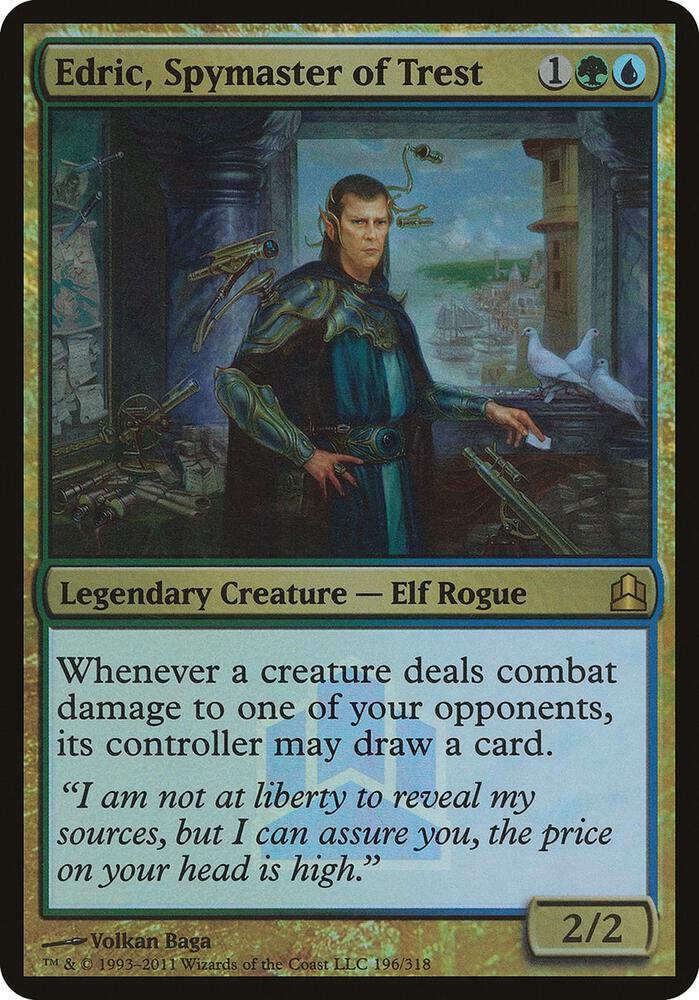 Edric, Spymaster of Trest (Commander Launch Promo) 196 card from Oversize Cards