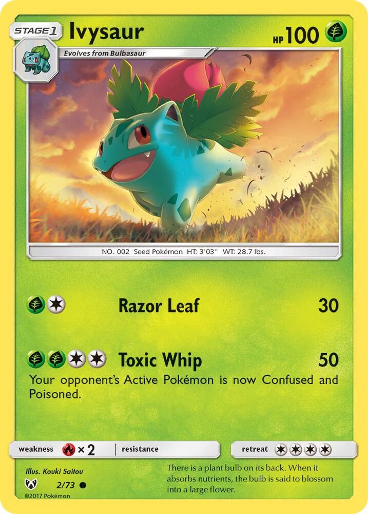 Ivysaur 2/73 card from Shining Legends