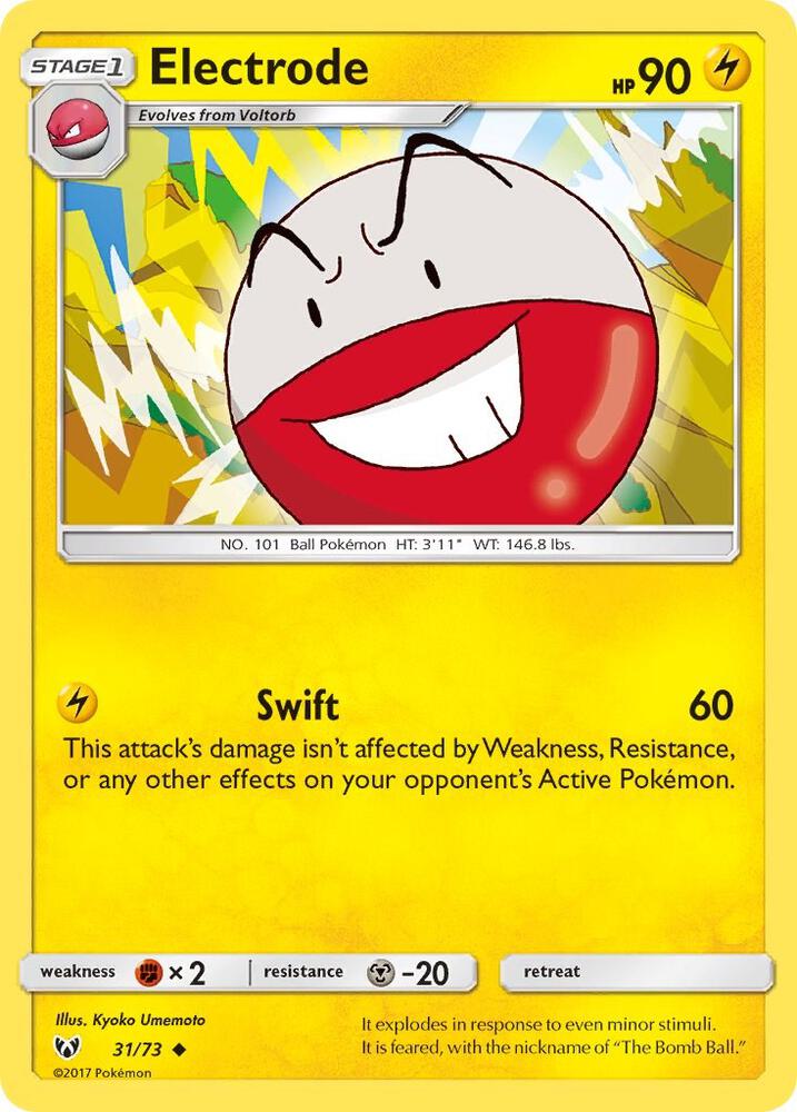 Electrode 31/73 card from Shining Legends