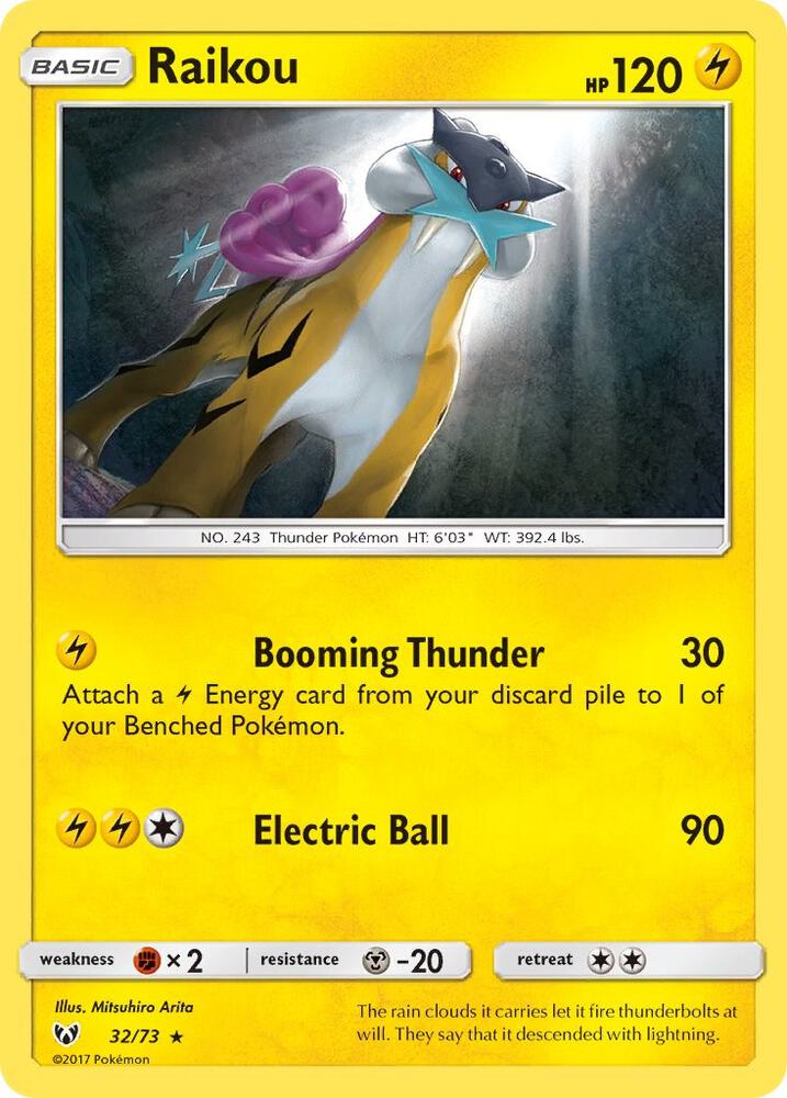 Raikou 32/73 card from Shining Legends