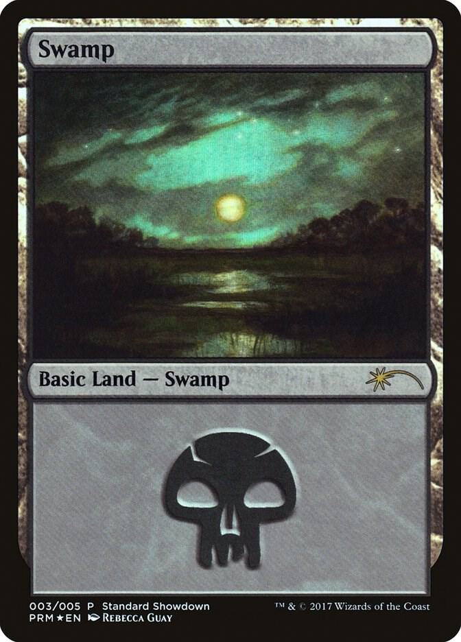 Swamp (Rebecca Guay) 3 card from Standard Showdown Promos