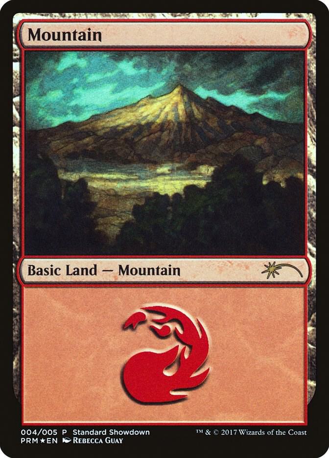 Mountain (Rebecca Guay) 4 card from Standard Showdown Promos