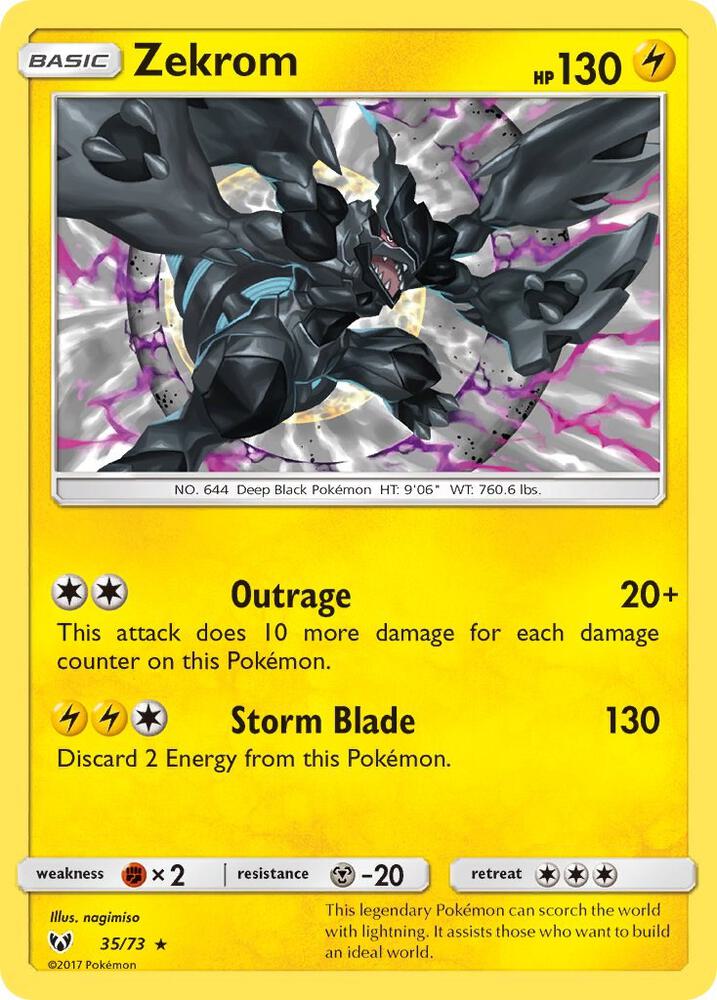 Zekrom 35/73 card from Shining Legends