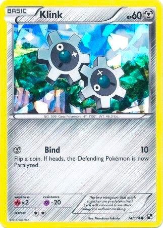 Klink - 74/114 (Cracked Ice Holo) 074/114 card from Blister Exclusives