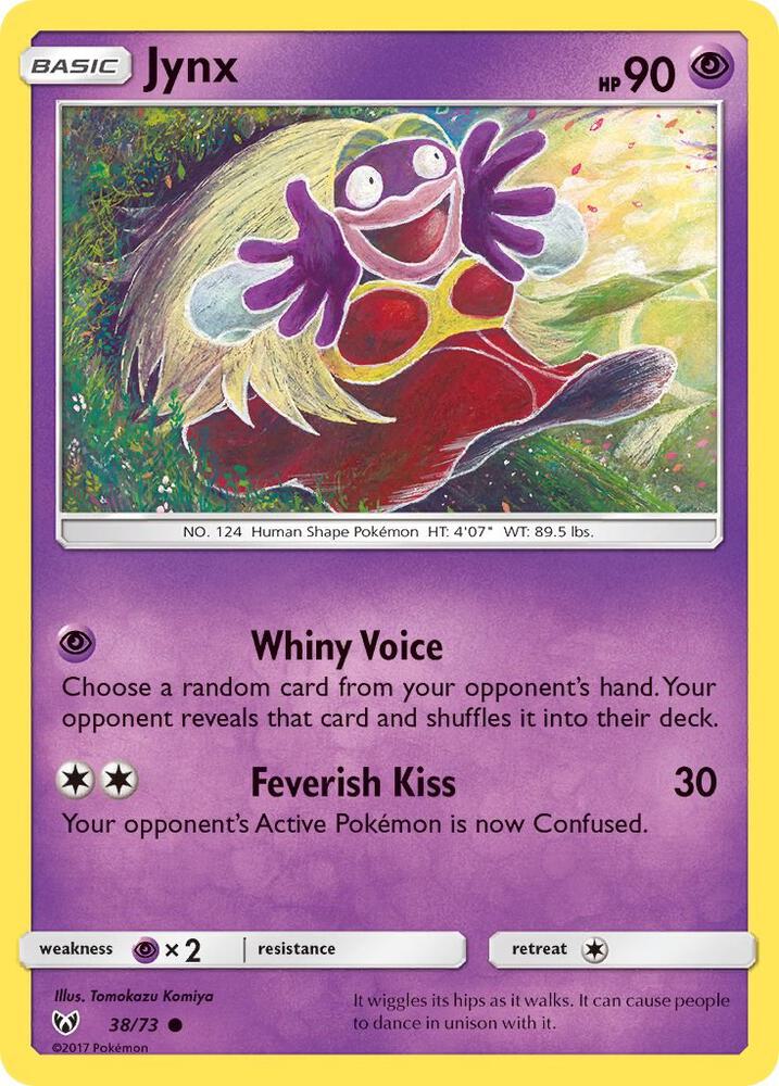 Jynx 38/73 card from Shining Legends