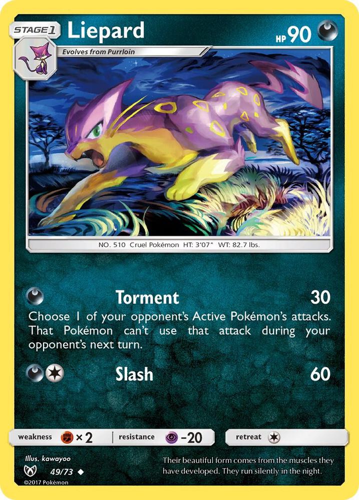 Liepard 49/73 card from Shining Legends