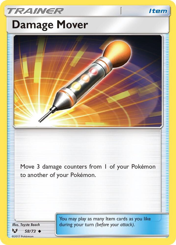 Damage Mover 58/73 card from Shining Legends