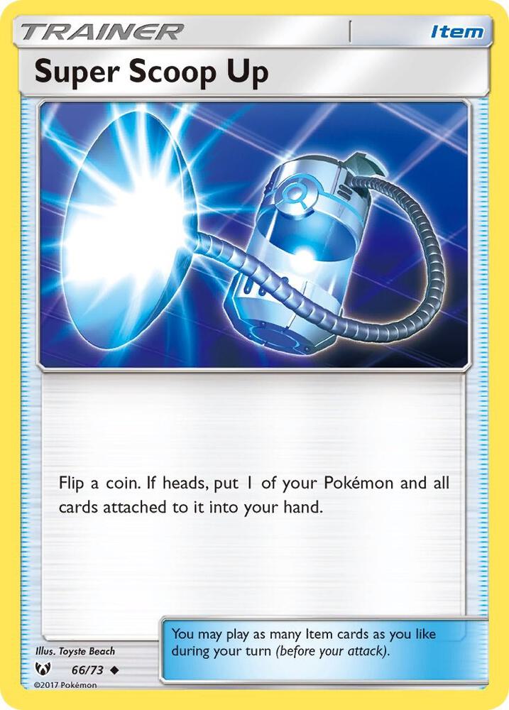 Super Scoop Up 66/73 card from Shining Legends