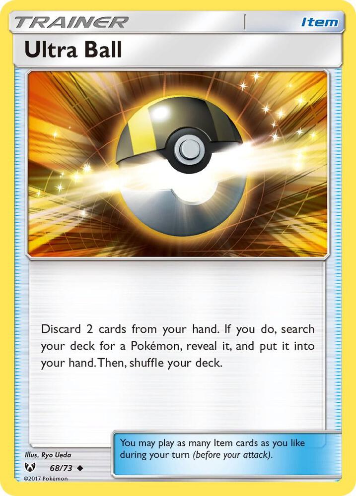 Ultra Ball 68/73 card from Shining Legends