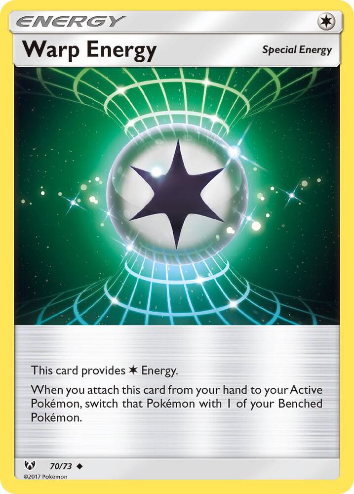 Warp Energy 70/73 card from Shining Legends