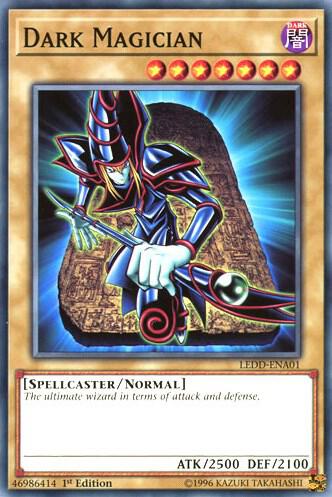 Dark Magician LEDD-ENA01 card from Legendary Dragon Decks