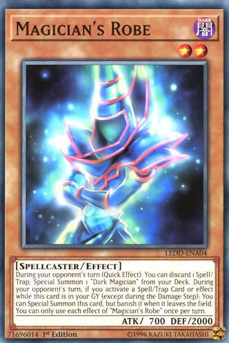 Magician's Robe LEDD-ENA04 card from Legendary Dragon Decks