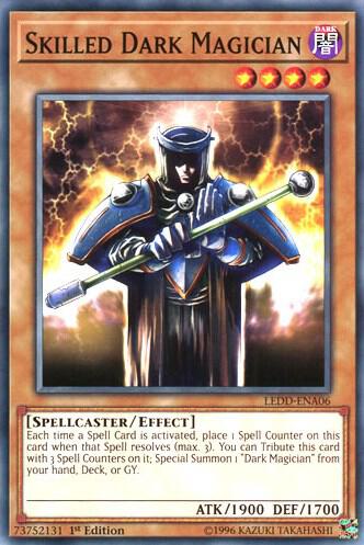 Skilled Dark Magician LEDD-ENA06 card from Legendary Dragon Decks