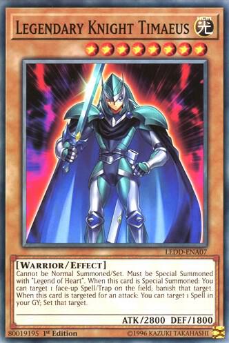 Legendary Knight Timaeus LEDD-ENA07 card from Legendary Dragon Decks