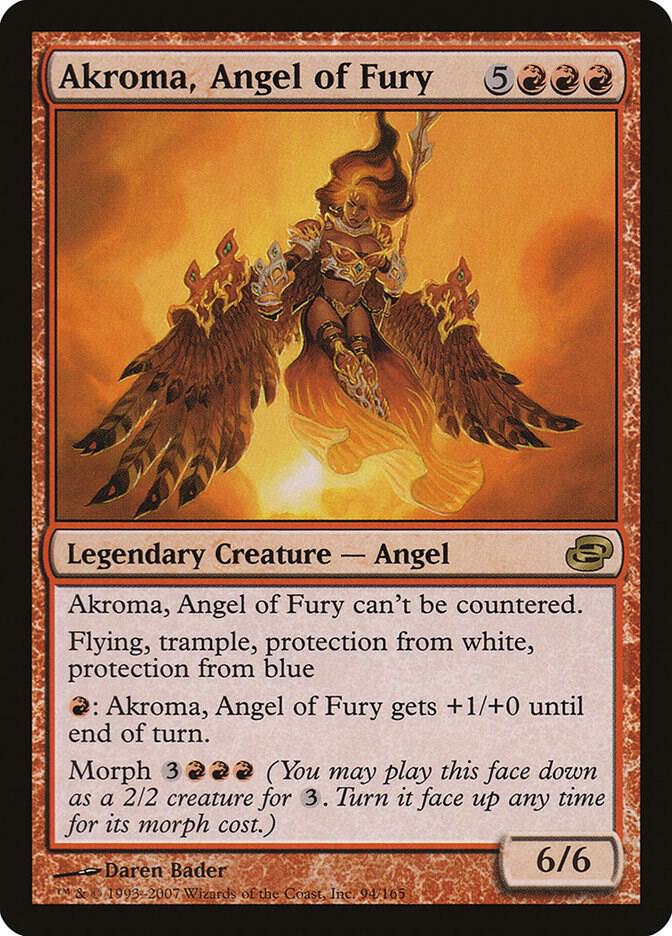 Akroma, Angel of Fury 94 card from Planar Chaos